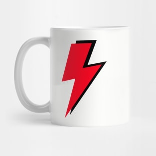 Red and Black Lightning Mug